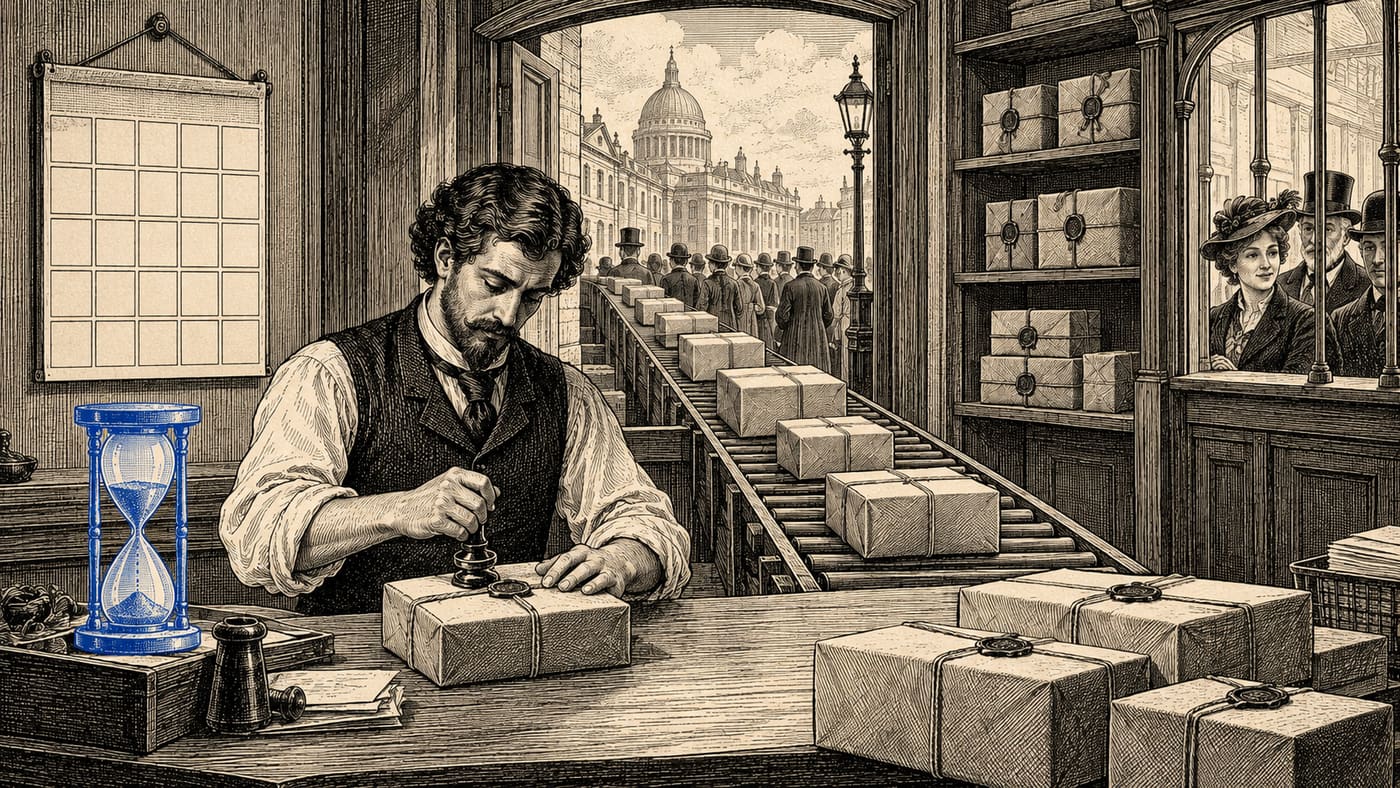 A soft label is a 30-day seal: sealed posts stay on the shelf for followers while the open conveyor to strangers carries everything else